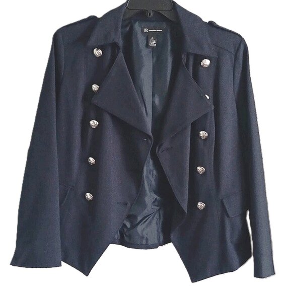 INC International Concepts Pants - INC INTERNATIONAL CONCEPTS. NAVY BLUE NAUTICAL STYLE PANTSUIT. Size L.